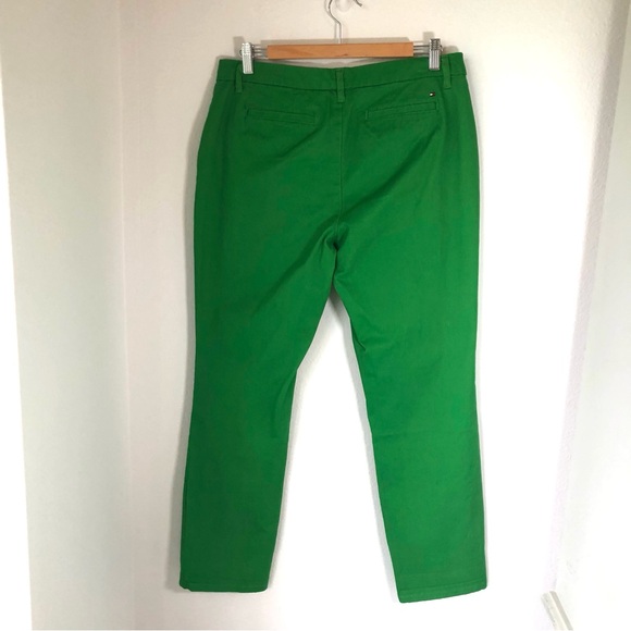 Tommy Hilfiger Kelly Green, Chino Pants, Straight Leg, Preppy Cotton, Women’s 8 - Picture 12 of 17